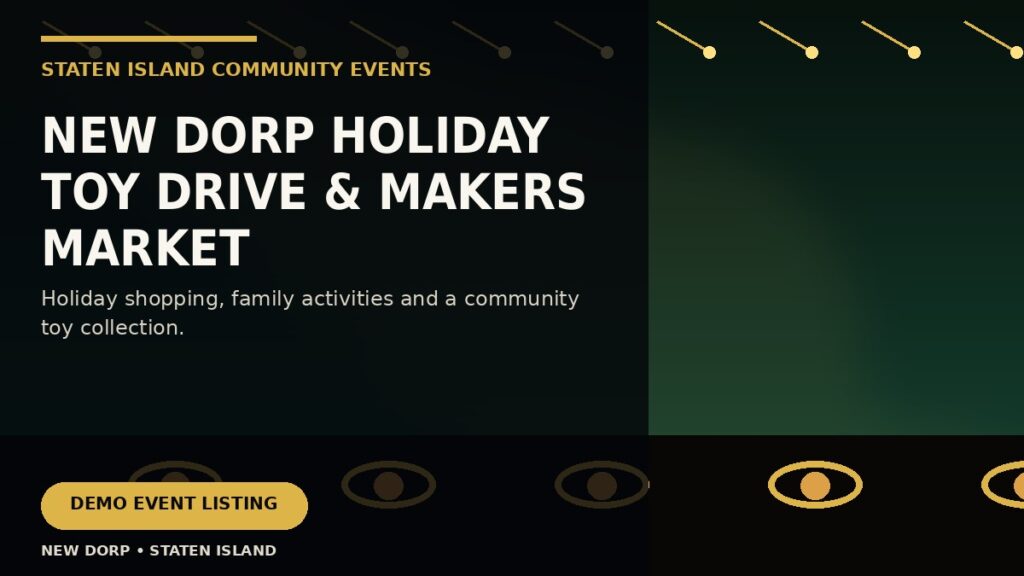 New Dorp Holiday Toy Drive & Makers Market