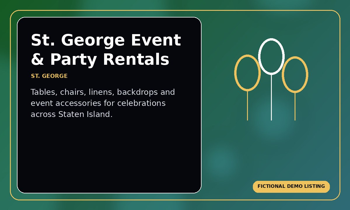 St. George Event & Party Rentals profile image