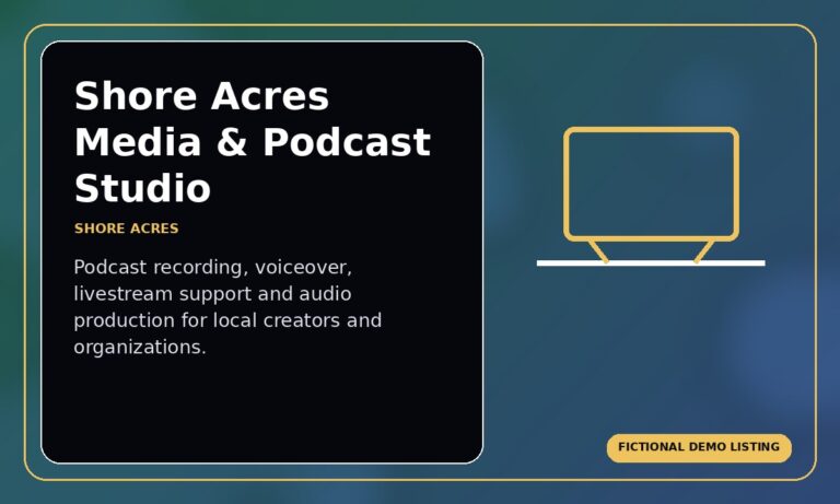 Shore Acres Media & Podcast Studio